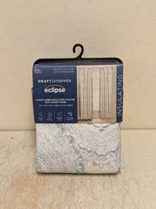 NEW ECLIPSE DRAFT STOPPER FLEECE LINED INSULATING CURTAIN ROD POCKET PANEL