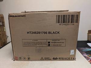 NEW TRUMANPICK ACCENT CHAIR FAUX LEATHER STUDDED BARREL BUCKET CLUB ARM CHAIR BLACK