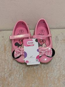 NEW DISNEY JR. MINNIE MOUSE BALLET FLATS TODDLER SIZE 6 PINK