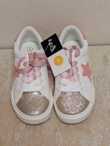NEW ART CLASS KIDS SHOES SIZE 1 PINK GOLD