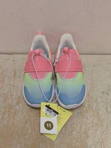NEW ALL IN MOTION KIDS SHOES SIZE 11 MULTICOLOR