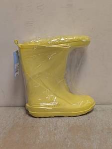 NEW CAT & JACK KIDS RAIN BOOTS SIZE 2 YELLOW