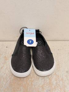 NEW CAT & JACK TODDLER SHOES SIZE 7 BLACK