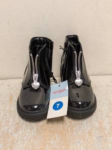 NEW CAT & JACK TODDLER BOOTS SIZE 7 BLACK