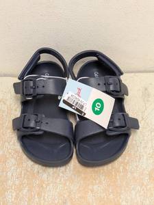 NEW CAT & JACK TODDLER SANDALS SIZE 10 NAVY BLUE
