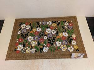 NEW MOHAWK HOME SPRING COLLECTION DECORATIVE FLORAL DOORMAT