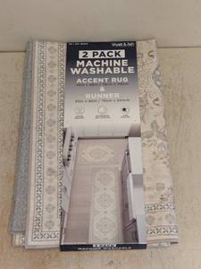 WYATT & ASH MACHINE WASHABLE ACCENT RUG 2PK