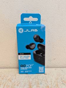 NEW JLAB GO POP TRUE WIRELESS EARBUDS BLACK