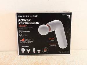 NEW SHARPER IMAGE POWER PERCUSSION EDGE  PORTABLE PERCUSSION MASSAGER
