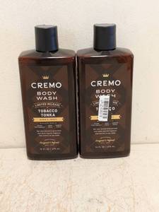(2) NEW CREMO LIMITED EDITION TOBACCO TONKA BODY WASH