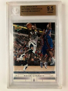 2002 Upper Deck Ntl Convention Kevin Garnett - Beckett 9.5 Mint Slab