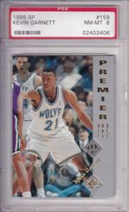 Kevin Garnett - 1995 UD SP #159 PSA 8 Slab