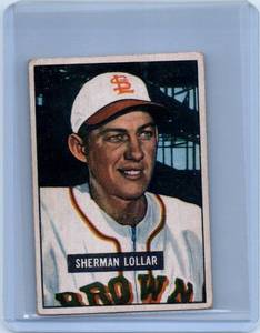 1951 Bowman #100 Sherm Lollar