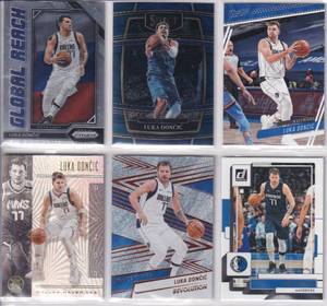 Luka Doncic - 2019 Illusions, 2020 Chronicles, 2022 Donruss, Prizm, 2024 Revolution