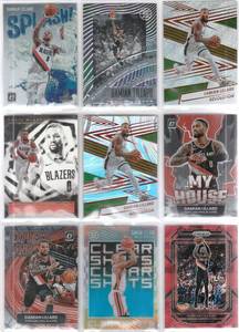 Damian Lillard - 2019 Illusions, 2021 Optic, 2022 Prizm, Optic, 2024 Revolution