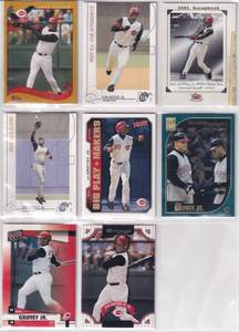Ken Griffey Jr. - 2001 Topps, 2002 Donruss, 2002 Donruss Fan Club, 2002 Fleer, 2002 Topps, 2002 Topps Ten, 2002 Victory