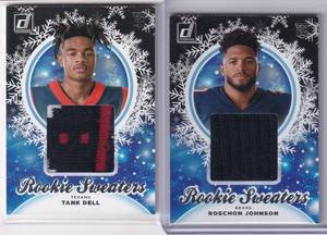 Roschon Johnson  Tank Dell Holiday Sweater Relic Cards