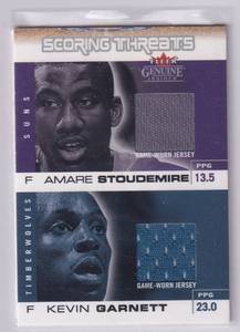 Amare Stoudemire  Kevin Garnett Dual Jersey Relic #100 (Read Description)