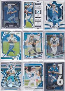 Jared Goff - 2021 Absolute, 2022 Contenders, 2023 Optic, 2023 Prizm, 2024 Absolute, 2024 Donruss, 2024 Rookies & Stars, 2024 Select, 2025 Rookies & Stars