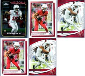 Marvin Harrison Jr. - 2024 Topps Chrome, 2025 Absolute, 2025 Donruss