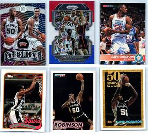 David Robinson - 1992 Topps Archives, 1993 Fleer, 1993 Topps, 1994 Hoops, 2019 Illusions, 2021 Prizm