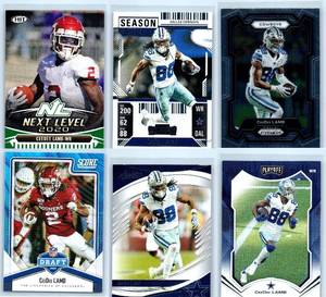 CeeDee Lamb - 2020 SAGE HIT, 2020 Score, 2021 Playoff, 2023 Prizm, 2024 Contenders, 2025 Absolute