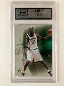 2000-01 SP Authentic #A7 Kevin Garnett PGC Graded 9 Mint