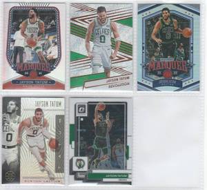 Jayson Tatum - 2019 Illusions, 2020 Chronicles, 2021 Chronicles, 2022 Optic, 2024 Revolution