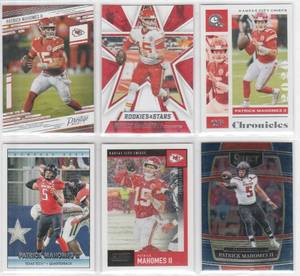 Patrick Mahomes II - 2020 Chronicles, 2020 Rookies & Stars, 2020 Score, 2021 Prestige, 2022 Donruss, 2022 Select