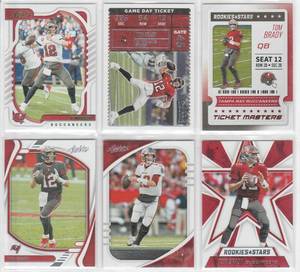 Tom Brady - 2020 Absolute, 2020 Rookies & Stars, 2021 Absolute, 2022 Absolute, 2022 Contenders