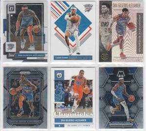 Shai Gilgeous-Alexander - 2019 Illusions, 2021 Chronicles, 2022 Mosaic, 2022 Optic, 2022 Prizm, 2024 Hoops