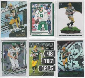 Aaron Rodgers - 2021 Chronicles, 2021 Illusions, 2021 Score, 2022 Donruss, 2023 Optic, 2025 Donruss