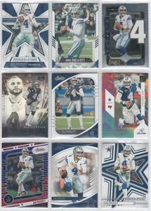 Dak Prescott - 2020 Absolute, 2020 Illusions, 2020 Rookies & Stars, 2021 Score, 2023 Donruss, 2024 Absolute, 2024 Select, 2025 Absolute, 2025 Rookies & Stars