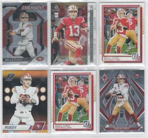 Brock Purdy - 2022 Chronicles, 2023 Prizm, 2023 Zenith, 2024 Phoenix, 2025 Donruss