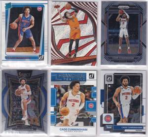 Cade Cunningham - 2021 Donruss RC, 2022 Chronicles, 2022 Donruss, 2022 Optic, 2022 Prizm, 2024 Select
