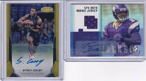 Tarvaris Jackson Jersey Auto  Stacy Coley Auto Card