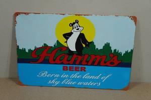Vintage Style Metal Sign - Hamms Beer