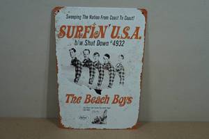 Vintage Style Metal Sign - The Beach Boys