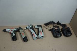 Craftsman Drill, Multi Tool, Hammerhead Auto Hammer and Battery Chargers