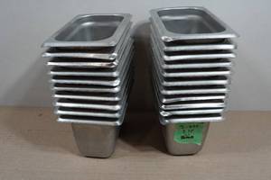 21 Stainless Steel Pans - 7X4.25X3.75