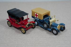 Vintage Matchbox by Lesney 1911 Model T and 1918 Crosley RAF Y-13