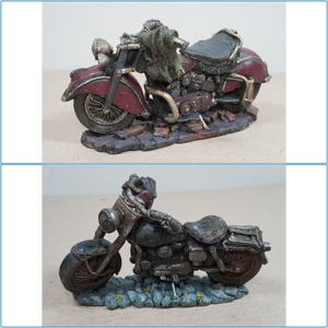 Resin Motorcycle Book Ends