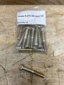 Lot of 12- Grade 8 (ZY) 3/8 16x2 1/4