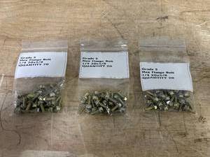 Lot of 60- Grade 5 Hex Flange Bolts 14 20x58