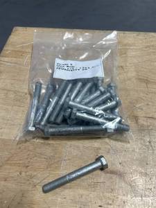 Lot of 20- Grade 5 Hex Bolts Zinc 12 - 13x3 34