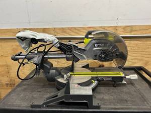 RYOBI 15 Amp 10 in. Corded Sliding Compound Miter Saw with LED Cutline Indicator (read description)