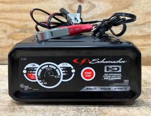 Schumacher Battery ChargerTrickle ChargerDesulfatorBoosterEngine Starter, 12 Volt, 80202 Amp, Model# SC1306 #62071 Msrp $119.99 read description
