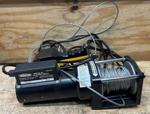 Ironton AC-Powered Electric Winch, 1500-Lb. Capacity, Steel Wire Rope #4995893 Msrp $199.99 see description