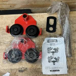 Ironton Adjustable Push Trolley, 2200-Lb. Capacity, Fits 3in. 8in.W I-Beam #57075 Msrp $79.99