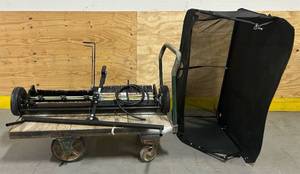 Lawn Sweeper Tow Behind, Large Pull Behind Grass Sweeper $400 read description